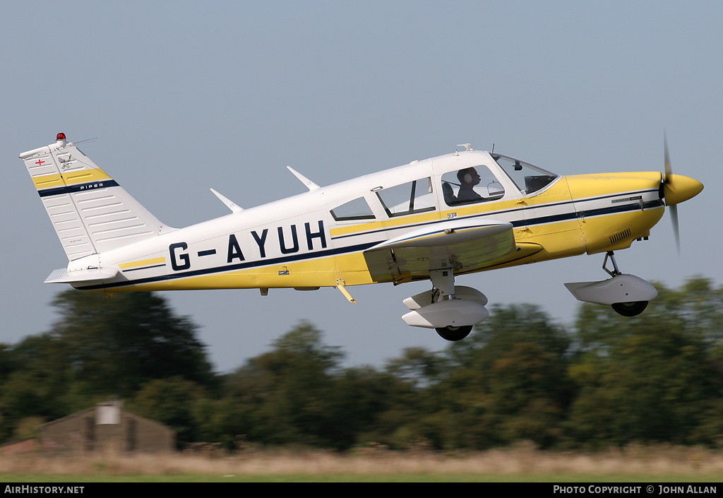 Aircraft Photo of G-AYUH | Piper PA-28-180 Cherokee F | AirHistory.net #83211