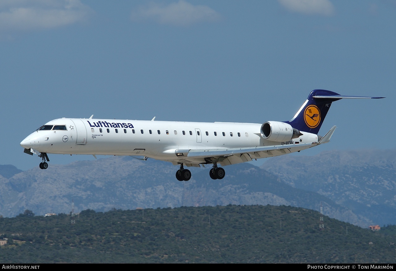 Aircraft Photo of D-ACPE | Bombardier CRJ-701ER (CL-600-2C10) | Lufthansa | AirHistory.net #83216