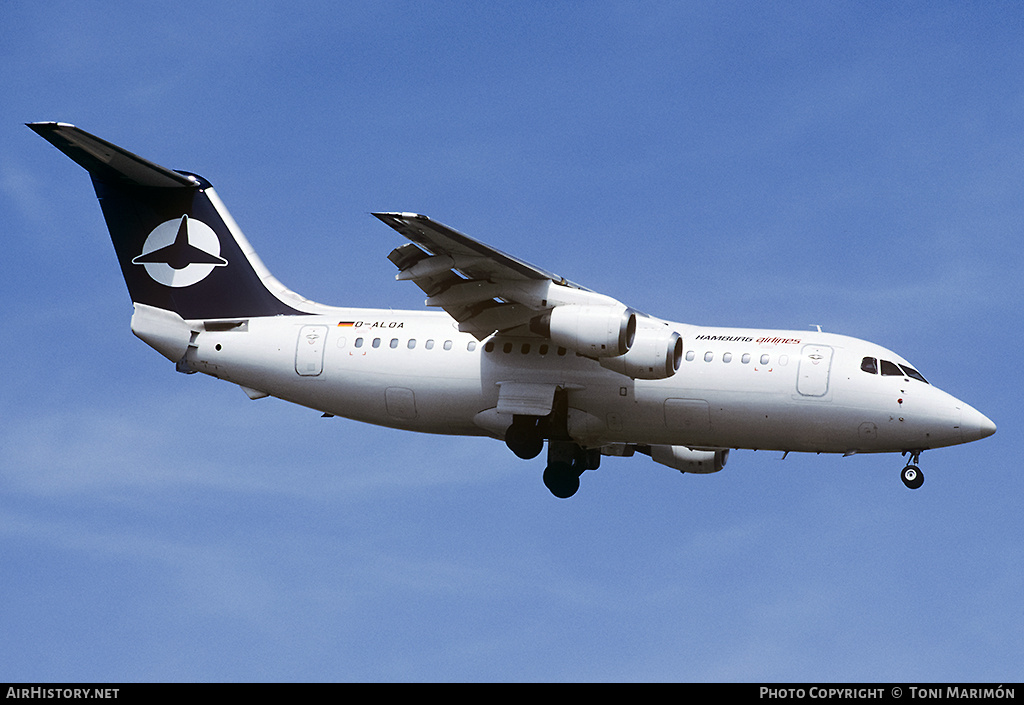 Aircraft Photo of D-ALOA | British Aerospace BAe-146-200 | Hamburg Airlines | AirHistory.net #83220
