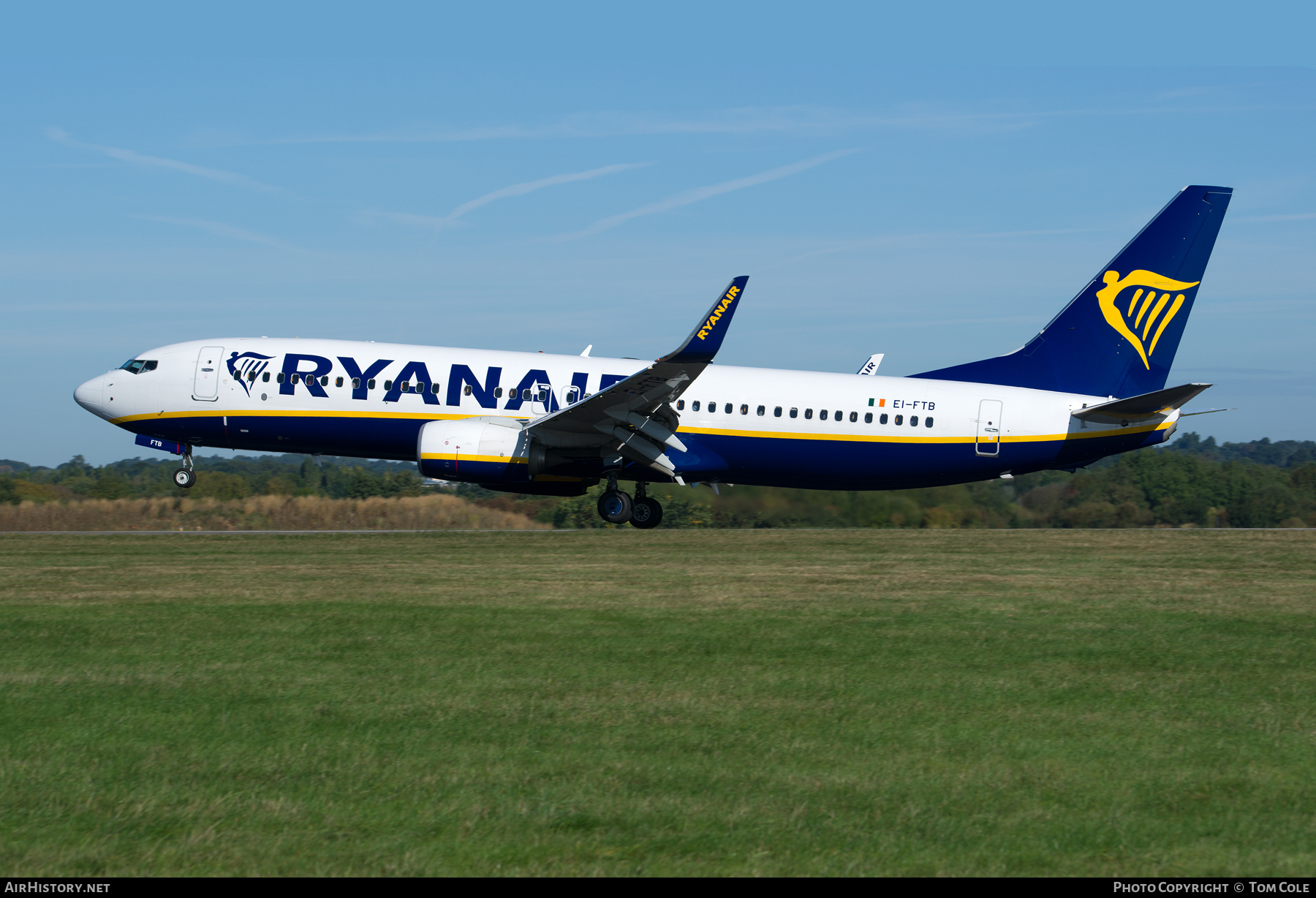 Aircraft Photo of EI-FTB | Boeing 737-800 | Ryanair | AirHistory.net #83229