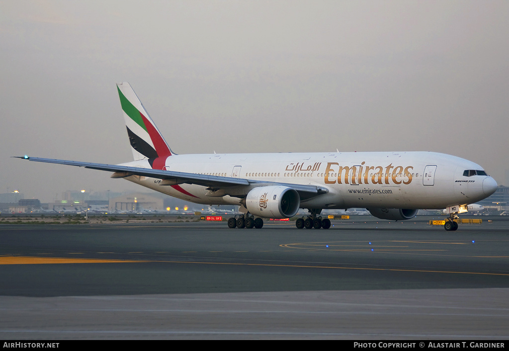 Aircraft Photo of A6-EMD | Boeing 777-21H | Emirates | AirHistory.net #83250