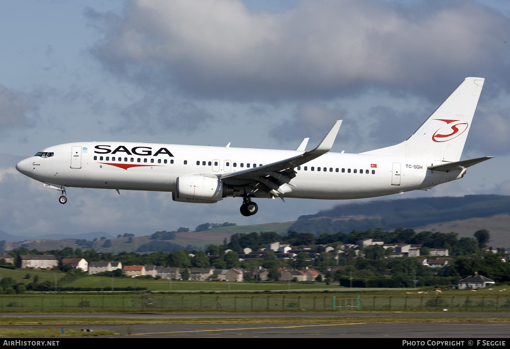 Aircraft Photo of TC-SGH | Boeing 737-86J | Saga Airlines | AirHistory.net #83252