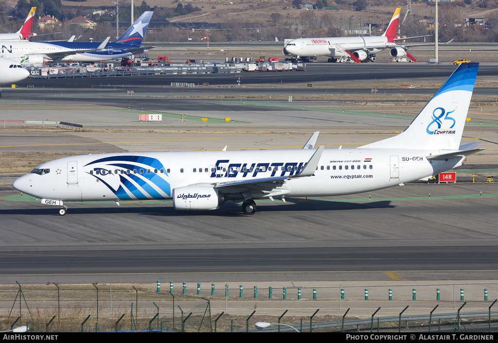 Aircraft Photo of SU-GEH | Boeing 737-800 | EgyptAir | AirHistory.net #83254