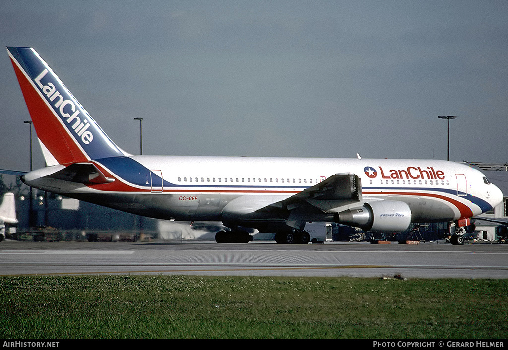 Aircraft Photo of CC-CEF | Boeing 767-216/ER | LAN Chile - Línea Aérea Nacional | AirHistory.net #83260