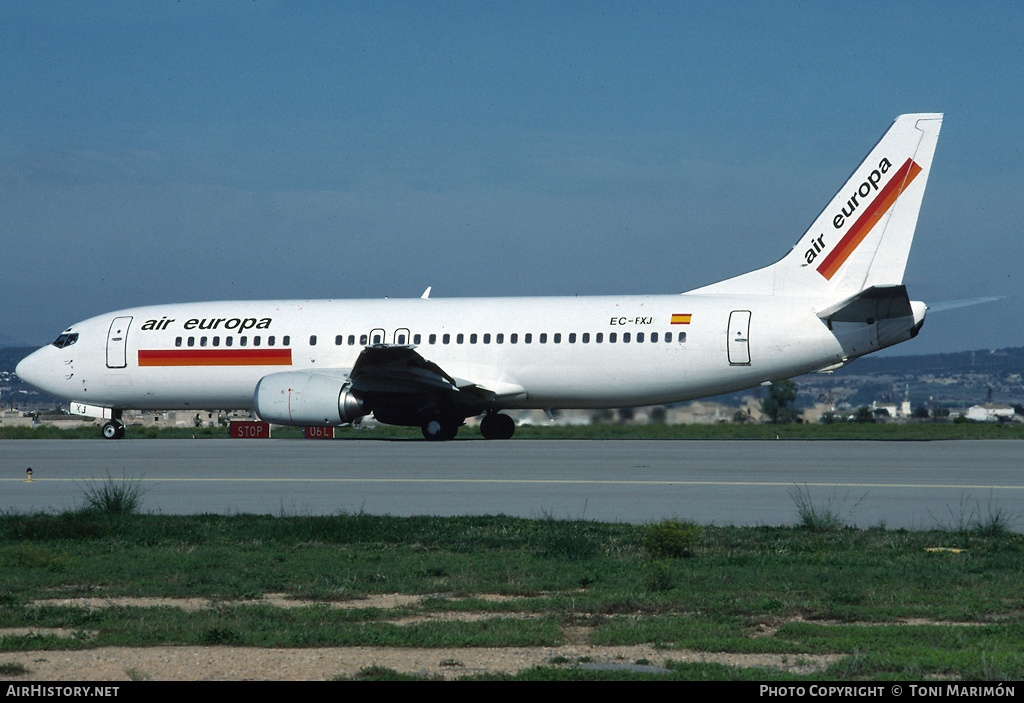 Aircraft Photo of EC-FXJ | Boeing 737-436 | Air Europa | AirHistory.net #83335