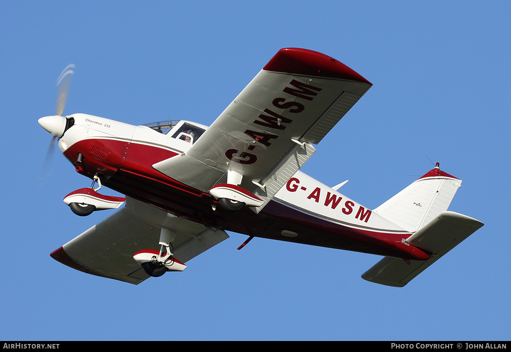 Aircraft Photo of G-AWSM | Piper PA-28-235 Cherokee C | AirHistory.net #83345