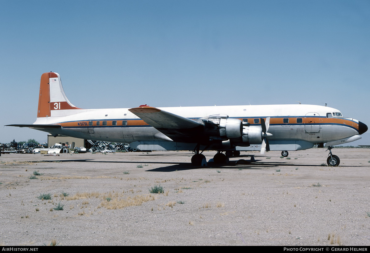 Aircraft Photo of N51701 | Douglas DC-7B | T & G Aviation | AirHistory.net #83376