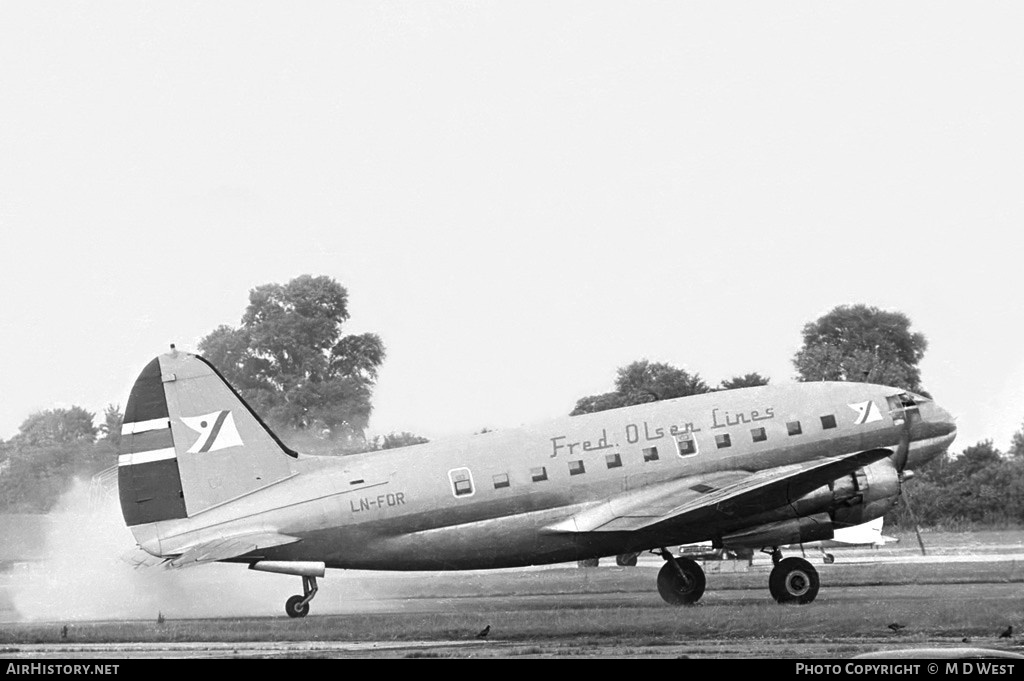 Aircraft Photo of LN-FOR | Riddle C-46R Commando Super 46C | Fred. Olsen Lines | AirHistory.net #83405