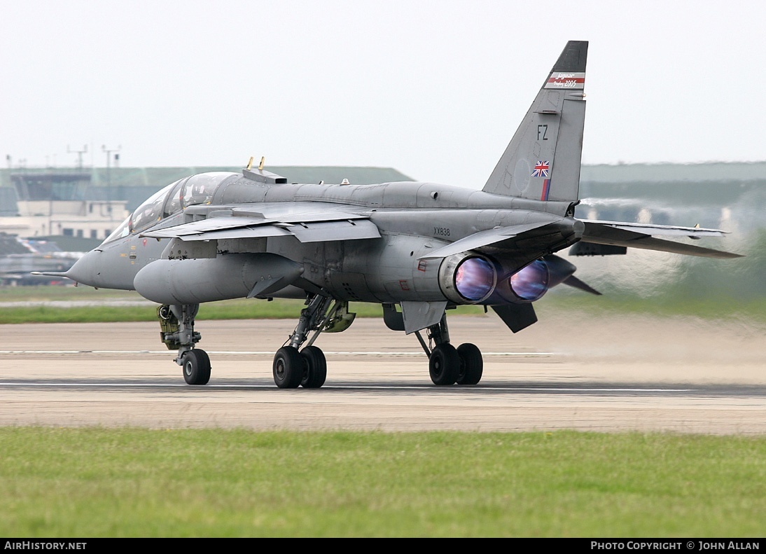 Aircraft Photo of XX838 | Sepecat Jaguar T4 | UK - Air Force | AirHistory.net #83425