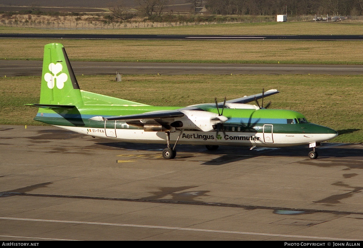 Aircraft Photo of EI-FKA | Fokker 50 | Aer Lingus Commuter | AirHistory.net #83438