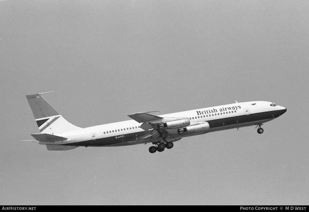 Aircraft Photo of G-APFI | Boeing 707-436 | British Airways | AirHistory.net #83467