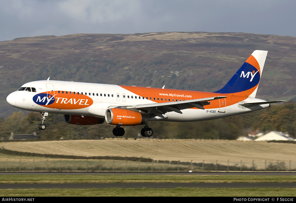 Aircraft Photo of G-VCED | Airbus A320-231 | MyTravel Airways | AirHistory.net #83495