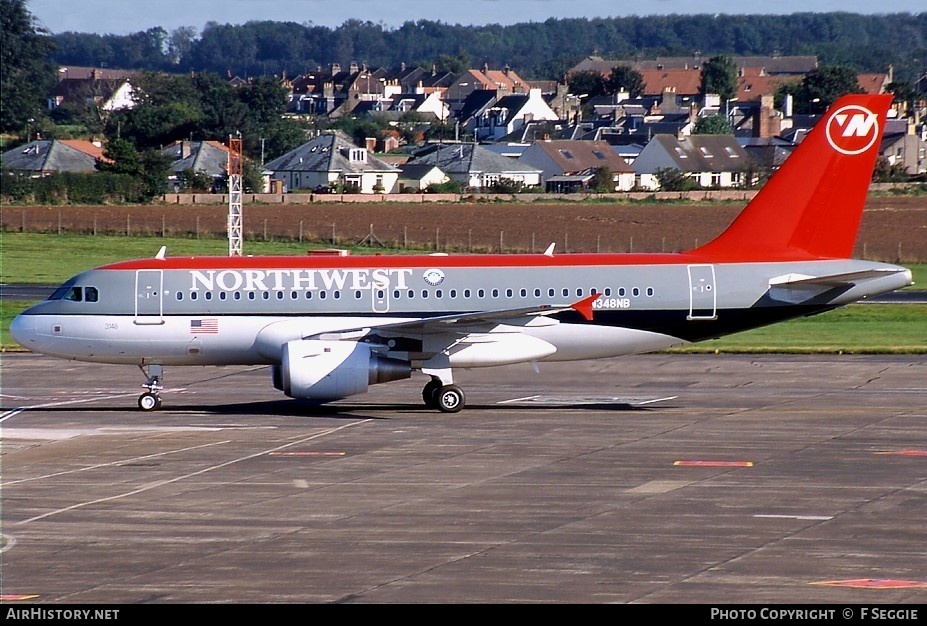 Aircraft Photo of N348NB | Airbus A319-114 | Northwest Airlines | AirHistory.net #83514