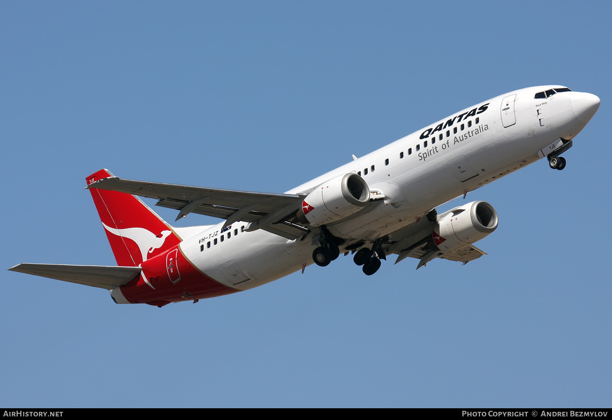 Aircraft Photo of VH-TJZ | Boeing 737-476 | Qantas | AirHistory.net #83543