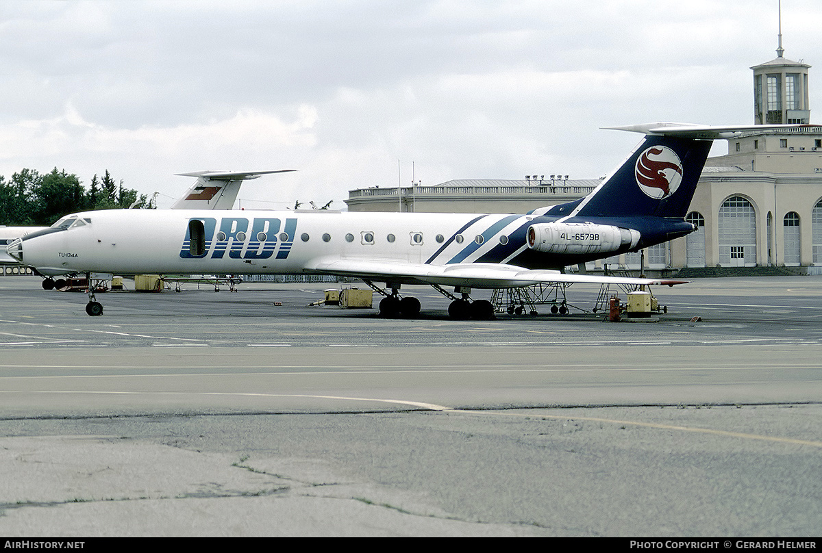 Aircraft Photo of 4L-65798 | Tupolev Tu-134A-3 | Orbi - Georgian Airways | AirHistory.net #83564