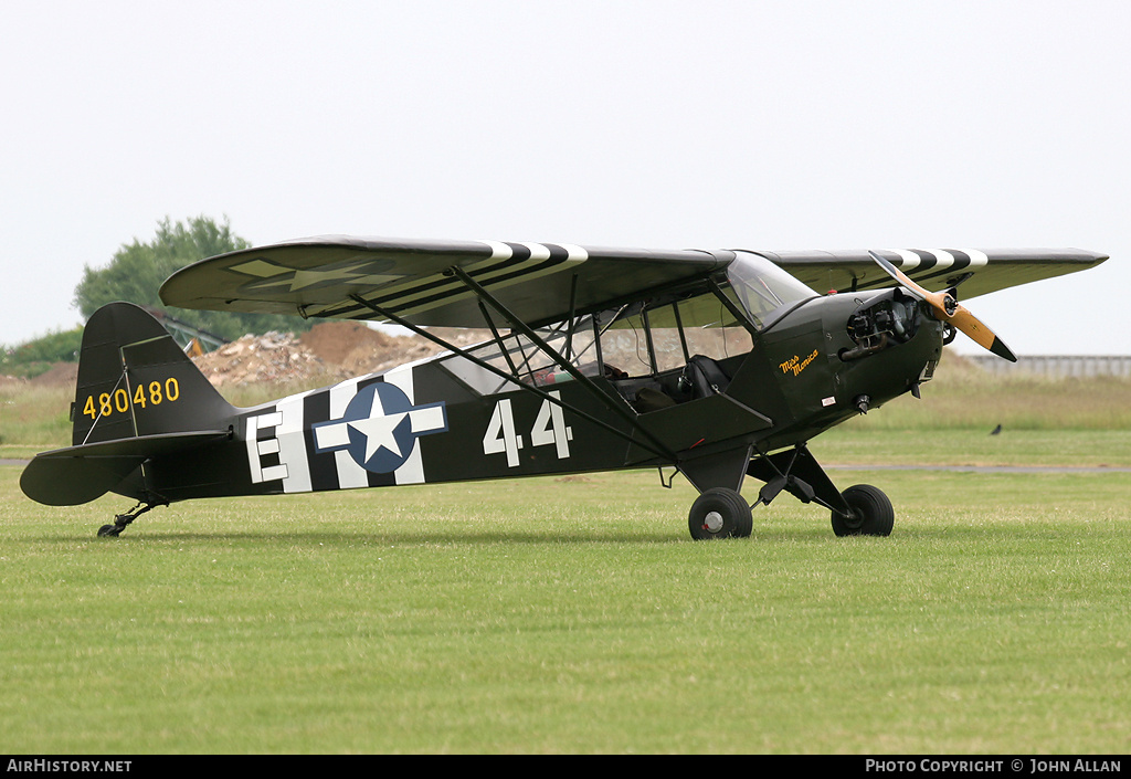 Aircraft Photo of G-BECN / 480480 | Piper J-3C-65 Cub | USA - Air Force | AirHistory.net #83568