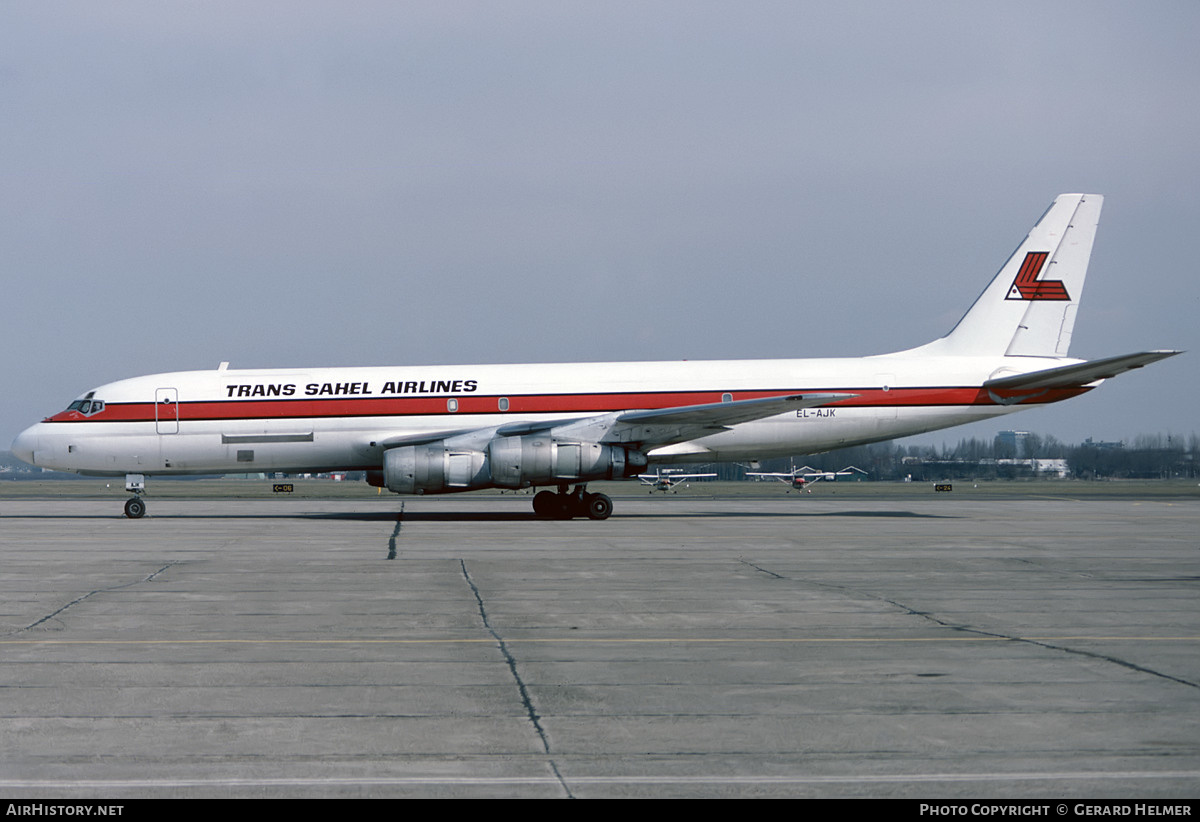 Aircraft Photo of EL-AJK | McDonnell Douglas DC-8-54(F) | Trans Sahel Airlines | AirHistory.net #83569