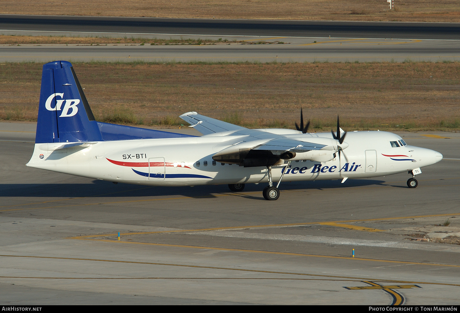 Aircraft Photo of SX-BTI | Fokker 50 | Gee Bee Air | AirHistory.net #83600