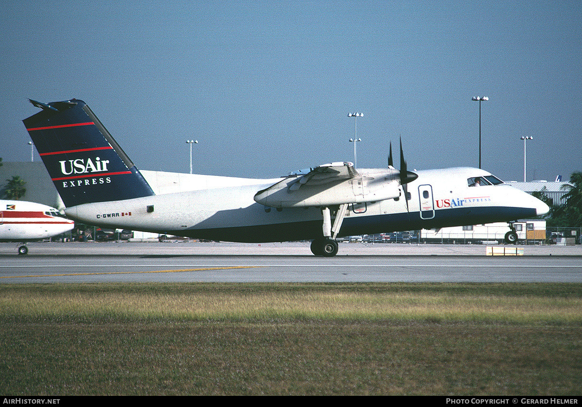 Aircraft Photo of C-GWRR | De Havilland Canada DHC-8-102 Dash 8 | USAir Express | AirHistory.net #83603