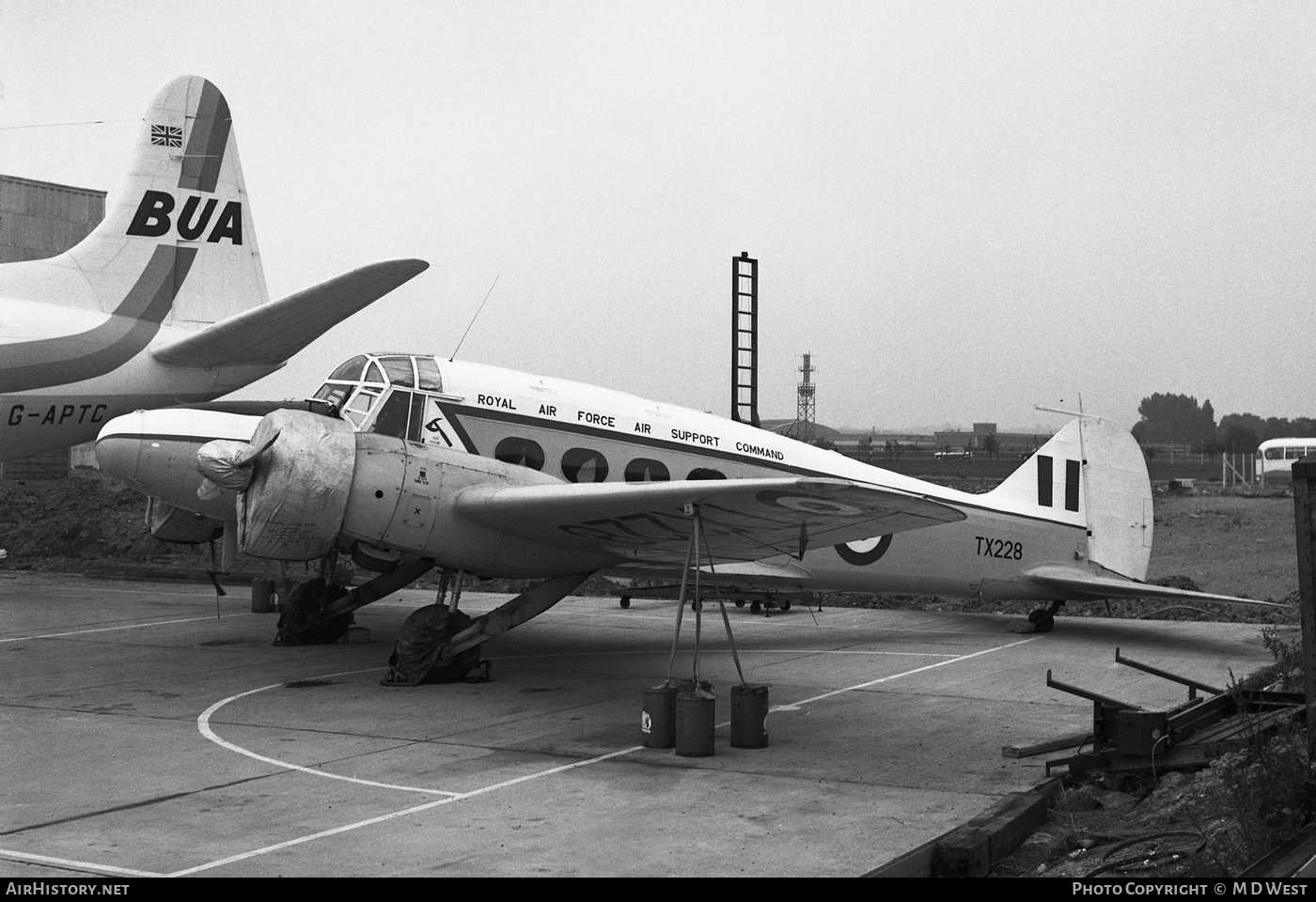 Aircraft Photo of TX228 | Avro 652A Nineteen | UK - Air Force | AirHistory.net #83647
