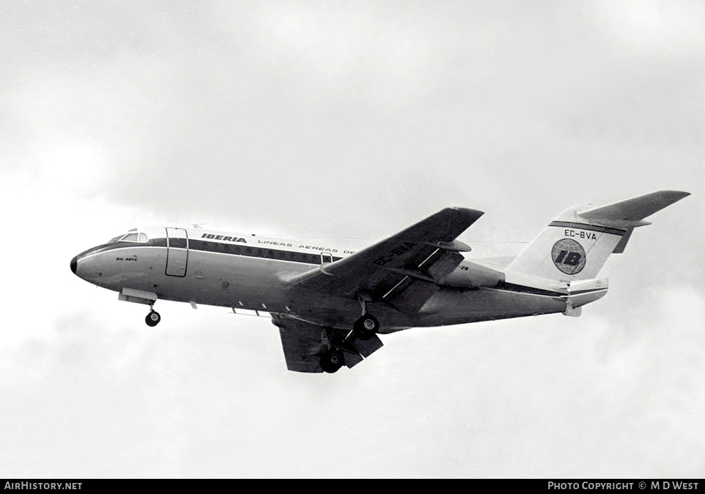Aircraft Photo of EC-BVA | Fokker F28-1000 Fellowship | Iberia | AirHistory.net #83648