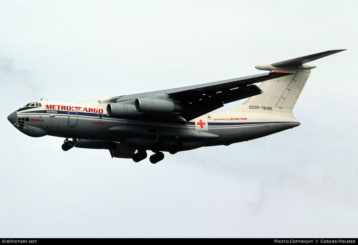 Aircraft Photo of CCCP-76481 | Ilyushin Il-76TD | Metro Cargo | AirHistory.net #83667