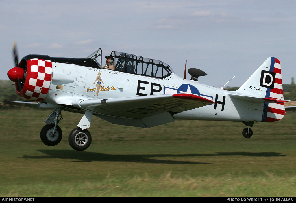 Aircraft Photo of G-ELMH / 42-84555 | North American AT-6D Harvard III | USA - Air Force | AirHistory.net #83669