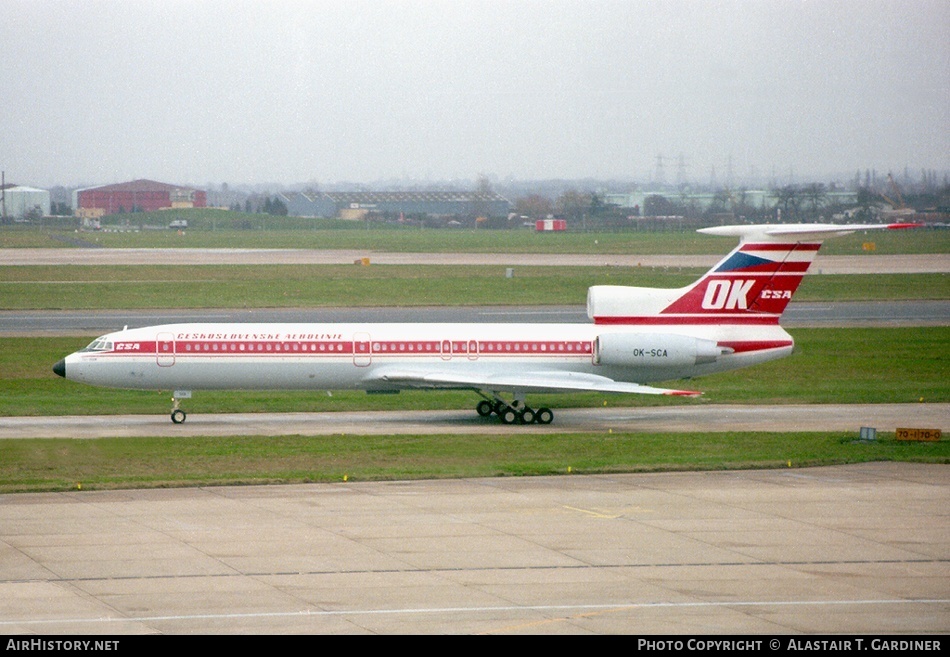 Aircraft Photo of OK-SCA | Tupolev Tu-154M | ČSA - Československé Aerolinie - Czechoslovak Airlines | AirHistory.net #83766