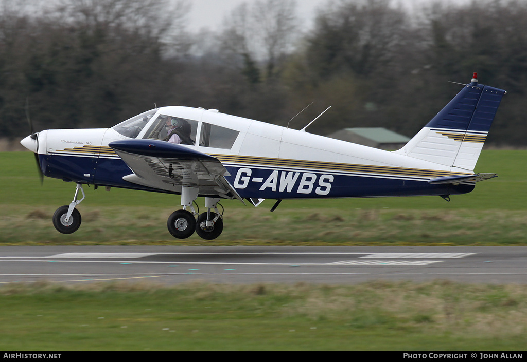 Aircraft Photo of G-AWBS | Piper PA-28-140 Cherokee | AirHistory.net #83790