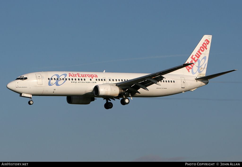 Aircraft Photo of EC-HKQ | Boeing 737-85P | Air Europa | AirHistory.net #83796