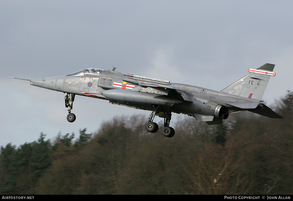 Aircraft Photo of XX725 | Sepecat Jaguar GR3A | UK - Air Force | AirHistory.net #83798