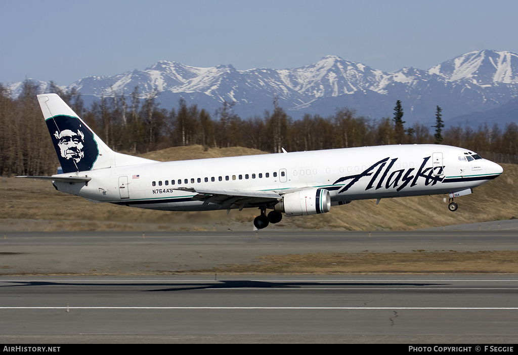 Aircraft Photo of N764AS | Boeing 737-4Q8(QC) | Alaska Airlines | AirHistory.net #83826