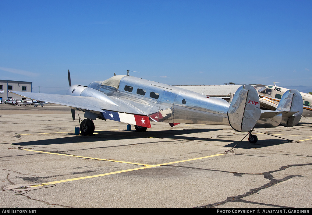 Aircraft Photo of N1828D | Beech D18S | AirHistory.net #83839