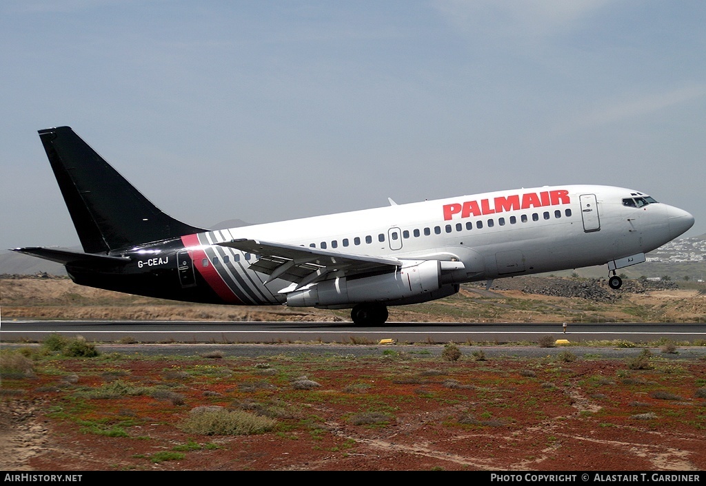 Aircraft Photo of G-CEAJ | Boeing 737-229/Adv | Palmair | AirHistory.net #83860