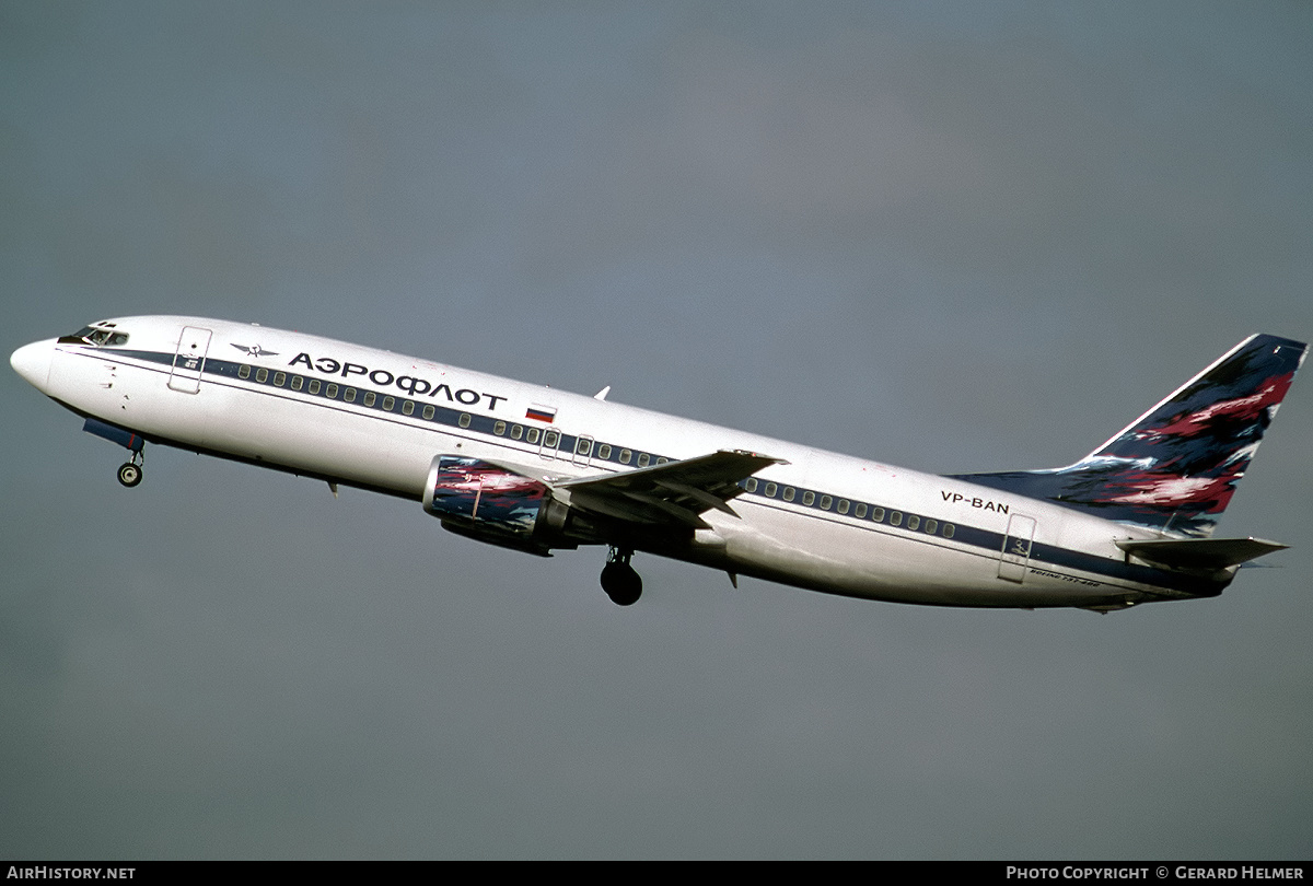 Aircraft Photo of VP-BAN | Boeing 737-4M0 | Aeroflot | AirHistory.net #83868