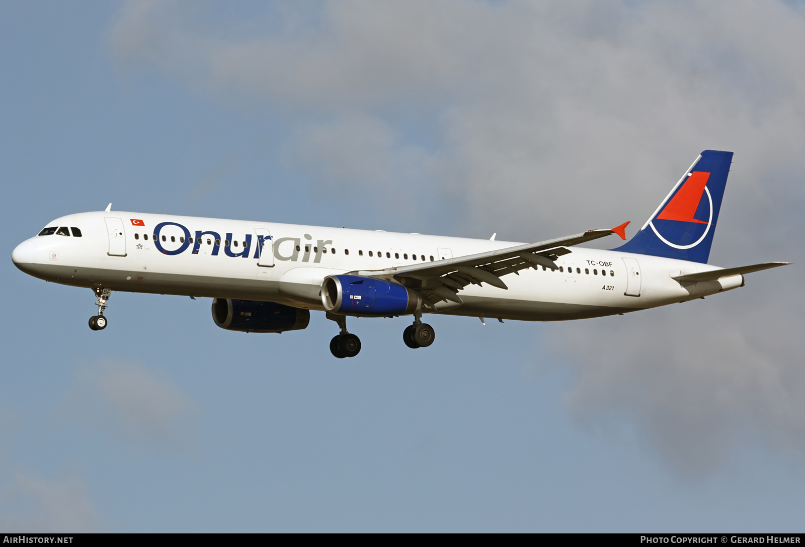 Aircraft Photo of TC-OBF | Airbus A321-231 | Onur Air | AirHistory.net #83937