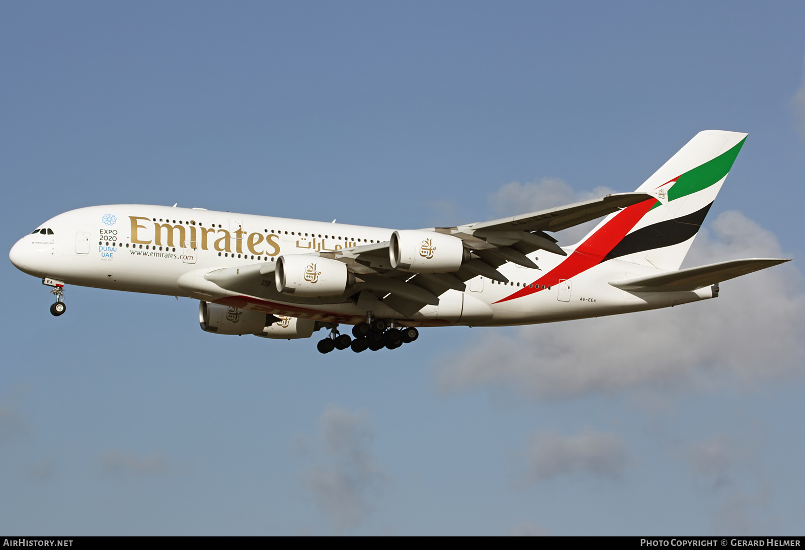 Aircraft Photo of A6-EEA | Airbus A380-861 | Emirates | AirHistory.net #83941