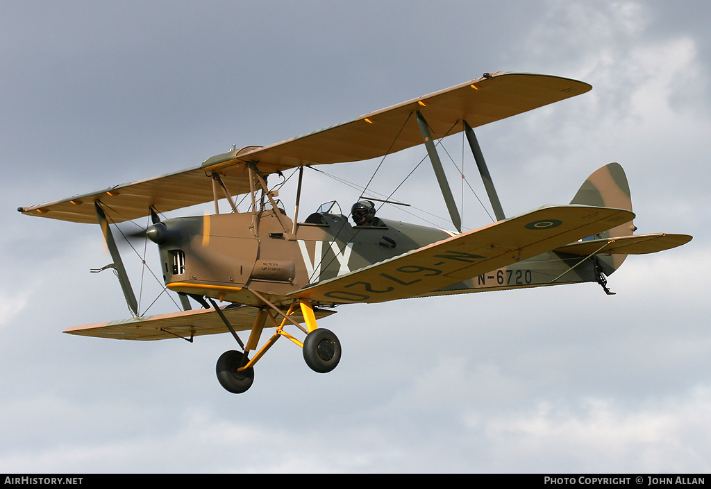 Aircraft Photo of G-BYTN / N6720 | De Havilland D.H. 82A Tiger Moth II | UK - Air Force | AirHistory.net #83960