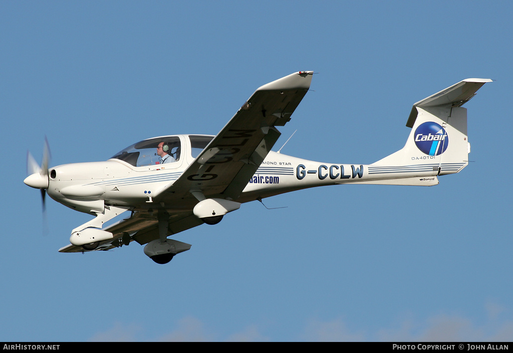 Aircraft Photo of G-CCLW | Diamond DA40D Diamond Star TDI | AirHistory.net #83968