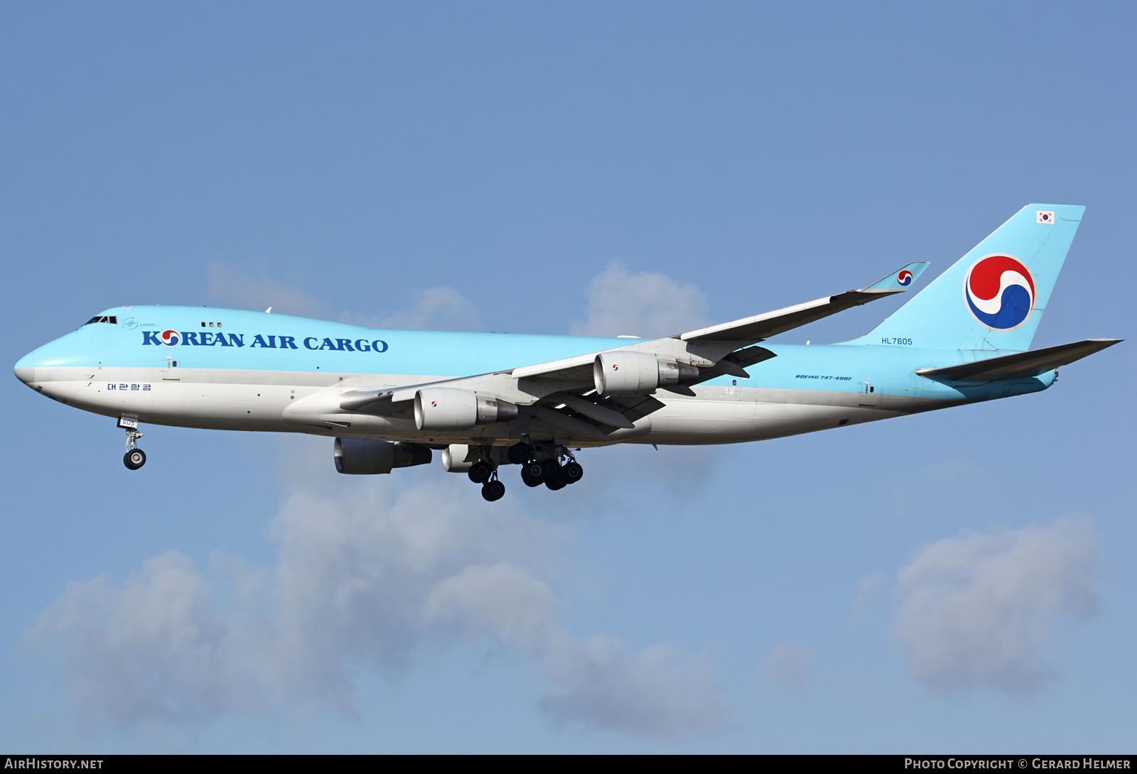 Aircraft Photo of HL7605 | Boeing 747-4B5F/ER/SCD | Korean Air Cargo | AirHistory.net #83999