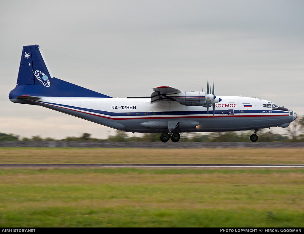 Aircraft Photo of RA-12988 | Antonov An-12B | Kosmos Aviation Company | AirHistory.net #84031