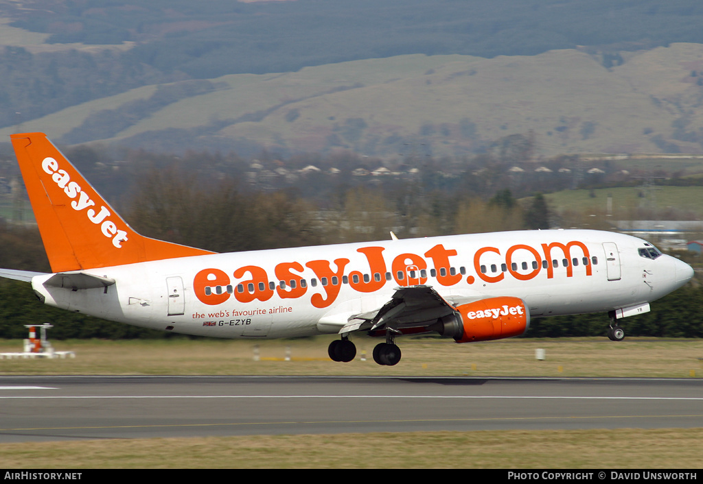 Aircraft Photo of G-EZYB | Boeing 737-3M8 | EasyJet | AirHistory.net #84037