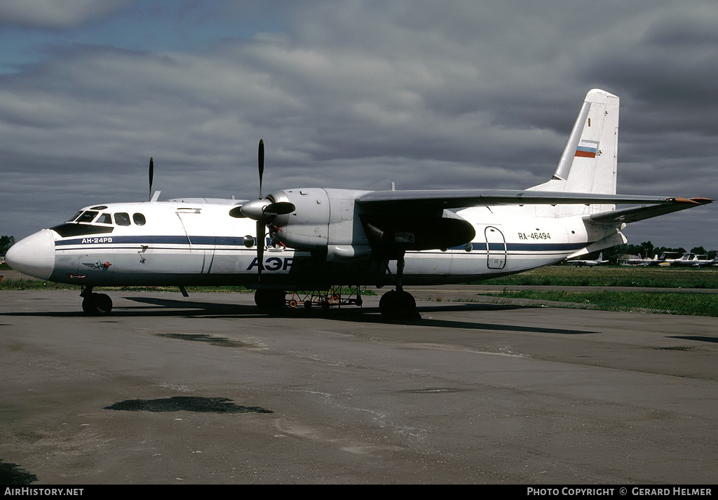Aircraft Photo of RA-46494 | Antonov An-24RV | Aeroflot | AirHistory.net #84048