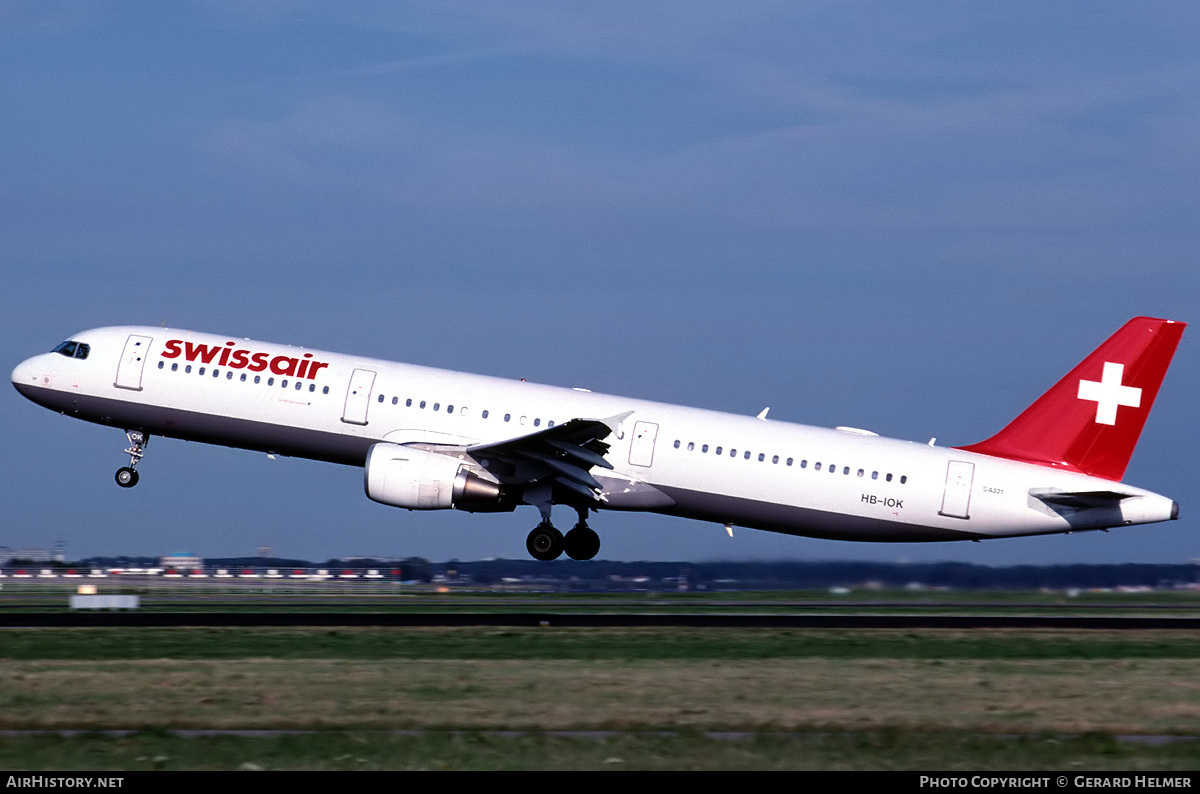 Aircraft Photo of HB-IOK | Airbus A321-111 | Swissair | AirHistory.net #84053