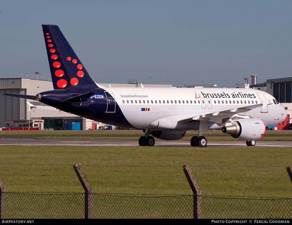 Aircraft Photo of G-EZEM | Airbus A319-111 | Brussels Airlines | AirHistory.net #84060