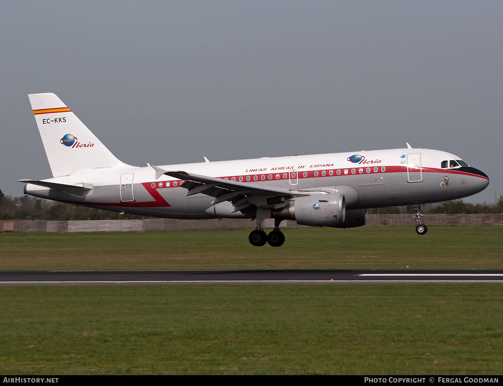 Aircraft Photo of EC-KKS | Airbus A319-111 | Iberia | AirHistory.net #84068