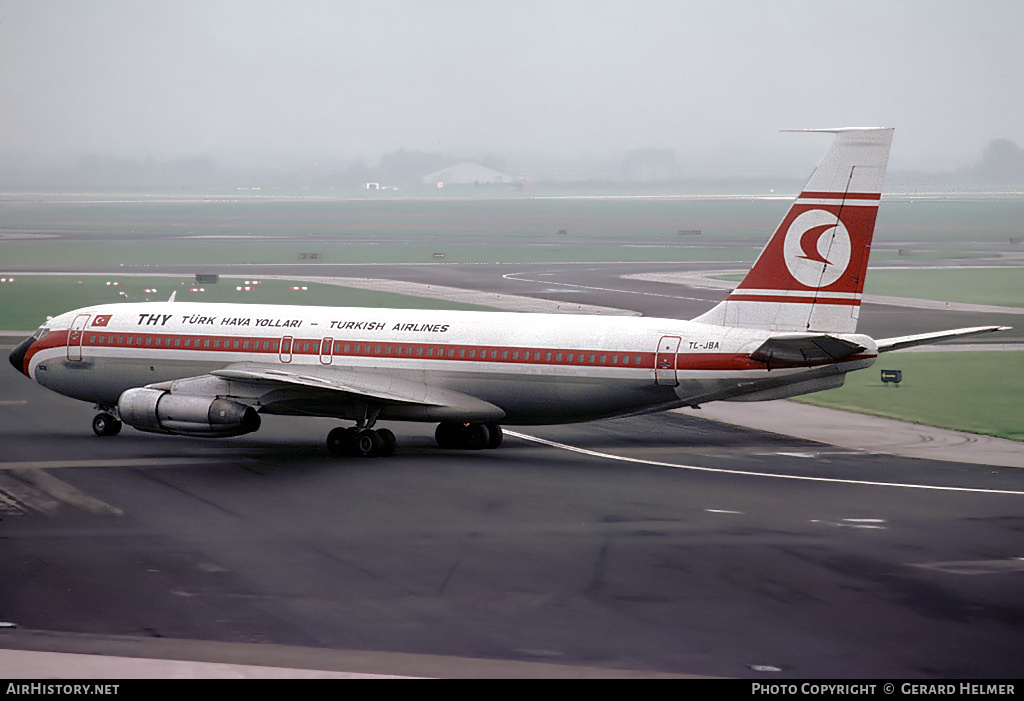 Aircraft Photo of TC-JBA | Boeing 707-121(B) | THY Türk Hava Yolları - Turkish Airlines | AirHistory.net #84131
