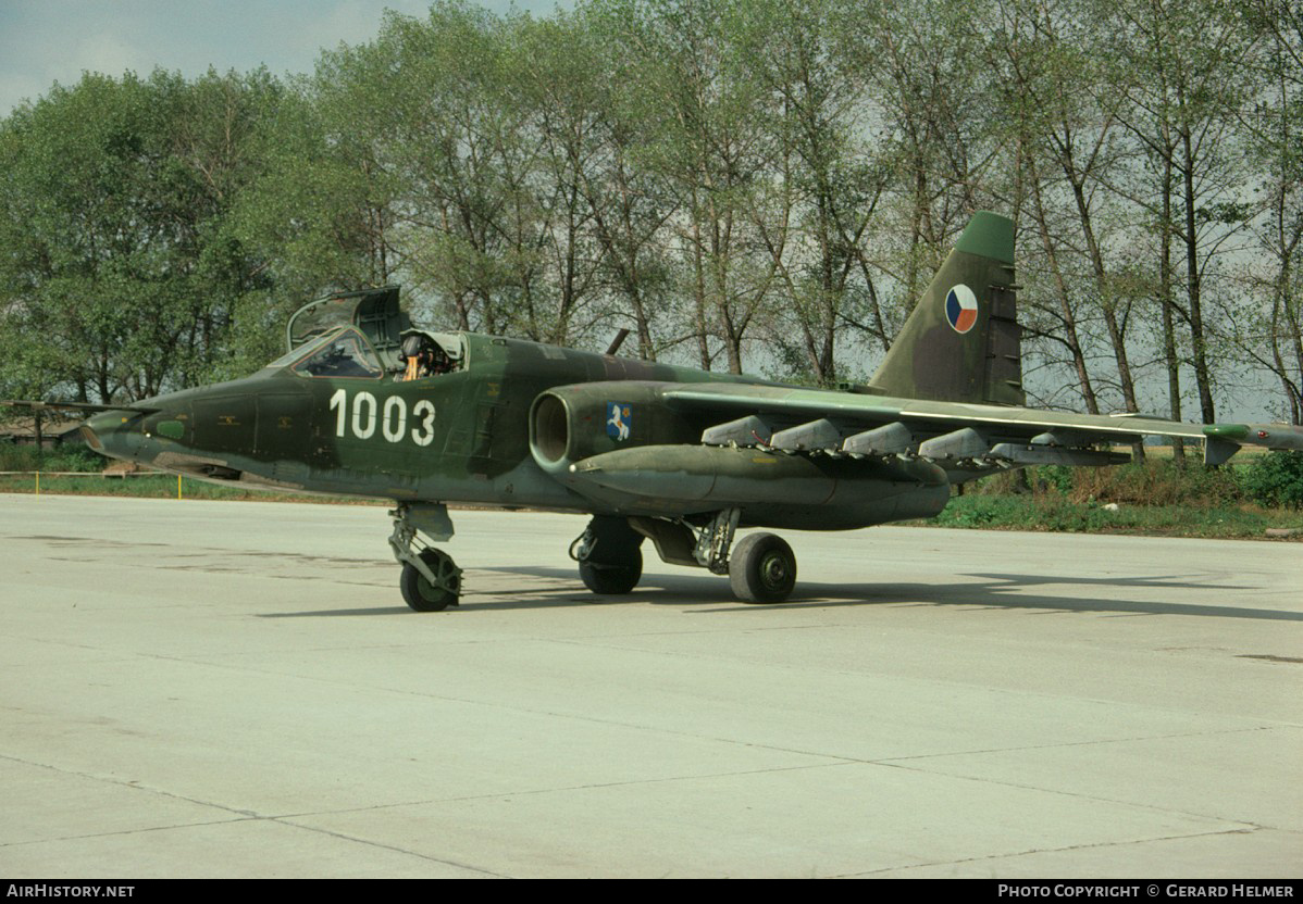 Aircraft Photo of 1003 | Sukhoi Su-25K | Czechoslovakia - Air Force | AirHistory.net #84144