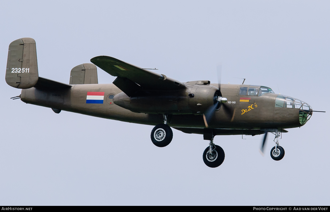 Aircraft Photo of N320SQ / N5-149 | North American B-25N Mitchell | Netherlands East Indies - Air Force | AirHistory.net #84149