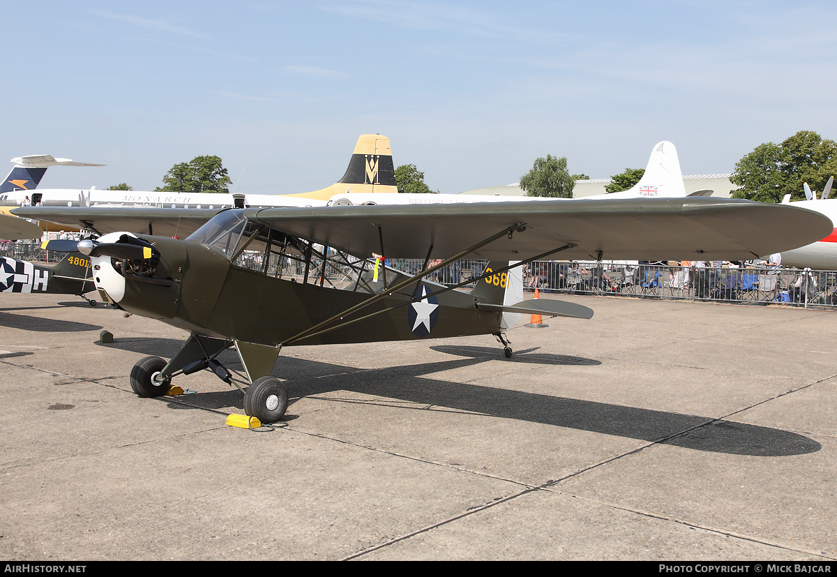 Aircraft Photo of G-AXGP / 3681 | Piper J-3C-90 Cub | USA - Air Force | AirHistory.net #84157